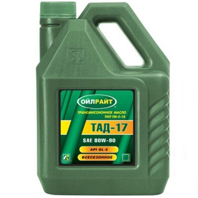 Трансмиссионное масло Oilright TAD-17 GL-5 TM-5-18 80W-90 5L