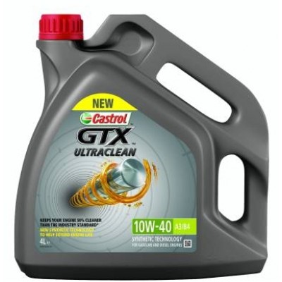 Моторное масло Castrol GTX Ultraclean 10W-40 A3/B4 4L