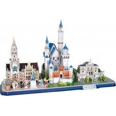 3D пазл-конструктор Cubic Fun City Line Bavaria (MC267h)