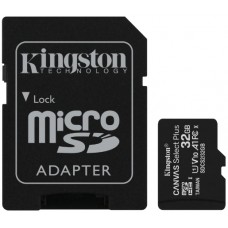 Карта памяти Kingston microSD 32Gb Class10 A1 UHS-I + SD adapter (SDCS2/32GB)