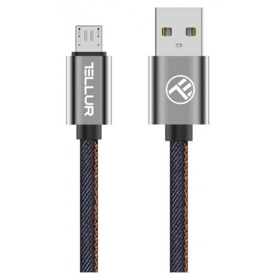 Cablu USB Tellur Denim Blue (TLL155371)