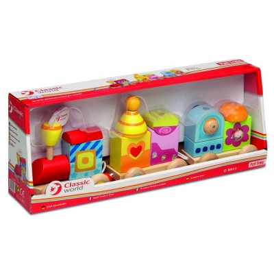 Кубики Classic World Pull Train (2558)