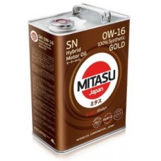 Моторное масло Mitasu Hybrid Gold SN 0W-16 4L