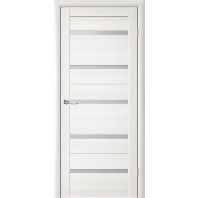 Межкомнатная дверь Albero Trend T-2 Flora Matte Glass Eco Tex TB TP Oak White (200x40)