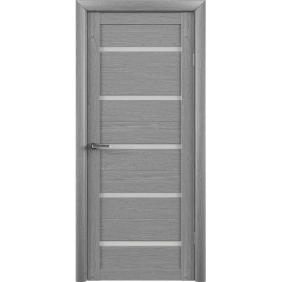 Межкомнатная дверь Albero Trend T-2 Flora Matte Glass Eco Tex TB TP Oak Gray (200x40)