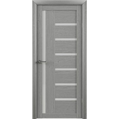 Ușa interior Albero Trend T-3 Bianca Matte Glass Eco Tex TB TP Oak Gray (200x40)