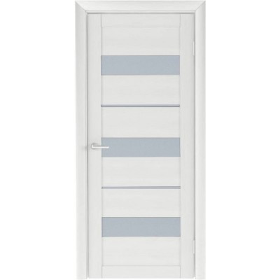 Межкомнатная дверь Albero Trend T-7 Praga Matte Glass Eco Tex TB TP Oak White (200x80)