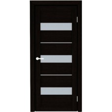 Межкомнатная дверь Albero Trend T-7 Praga Matte Glass Eco Tex TB TP Oak Black (200x60)