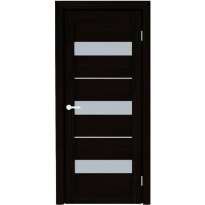 Межкомнатная дверь Albero Trend T-7 Praga Matte Glass Eco Tex TB TP Oak Black (200x70)