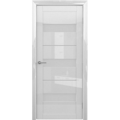 Межкомнатная дверь Albero Praga Matte Glass Gleanetz TB TP Shine White (200x40)