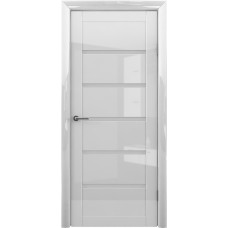 Межкомнатная дверь Albero Vena Matte Glass Gleanetz TB TP Shine White (200x40)