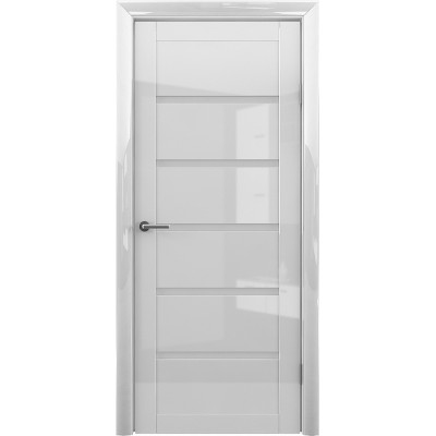 Межкомнатная дверь Albero Vena Matte Glass Gleanetz TB TP Shine White (200x40)