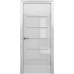 Межкомнатная дверь Albero Vena Matte Glass Gleanetz TB TP Shine White (200x40)