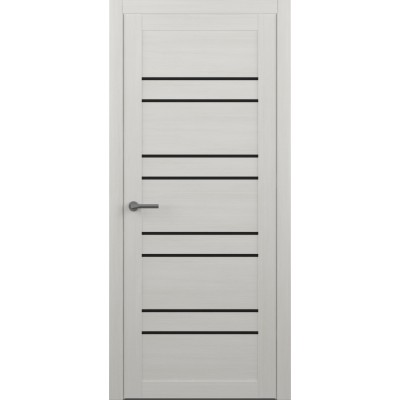 Межкомнатная дверь Albero Dublin Glass Black Vinil TBTP White (200x90)