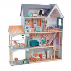 Căsuță pentru păpuși Kidkraft Dahlia Mansion Dollhouse with EZ Kraft Assembly (65987)