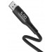 Cablu USB Hoco S6 Sentinel Cable With Timing Display For Lightning Black