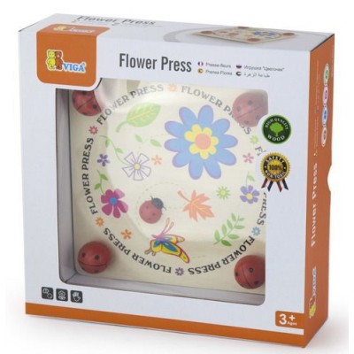 Развивающий набор Viga Flower Press (59486)