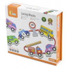 Развивающий набор Viga Lacing Blocks Transportation (59851)