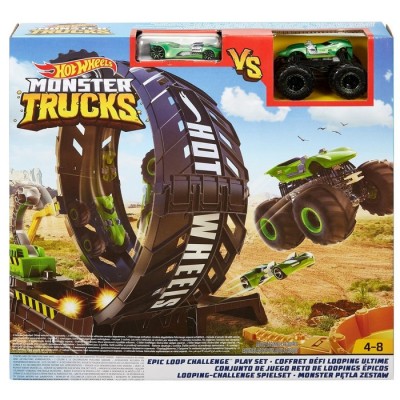 Детский набор дорога Hot Wheels Monster Trucks Set Epic Loop Challenge (GKY00)