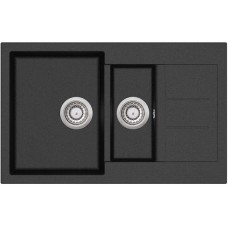 Chiuvetă de bucătărie Aquasanita Tesa SQT151 Black metallic