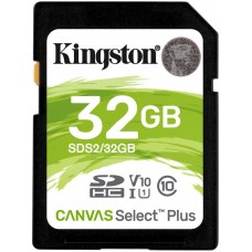 Карта памяти Kingston SDHC 32Gb Card Class 10 UHS-I Kingston Canvas Select Plus (SDS2/32GB)