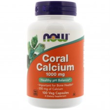 Витамины NOW Coral Calcium 1000mg 100 cap