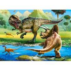 Пазл Castorland 70 Tyrannosaurus VS Triceratops (B-070084)