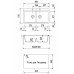 Кухонная мойка Plados Lux LX8620 UM41 Aluminium