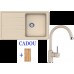 Кухонная мойка Schock Set D-100S Sabbia + Plutos Sabbia + Gift Board