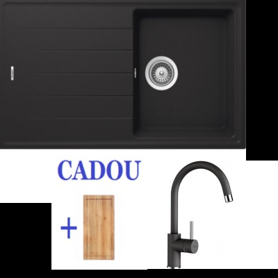 Кухонная мойка Schock SetD-100S Onyx + Plutos Onyx + Gift Board