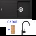 Кухонная мойка Schock SetD-100S Onyx + Plutos Onyx + Gift Board