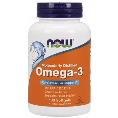 Витамины NOW Omega-3 1000mg 100cap