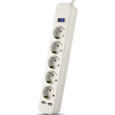 Protecţie împotriva supratensiunii Sven SF-05LU 5s 1.8m White