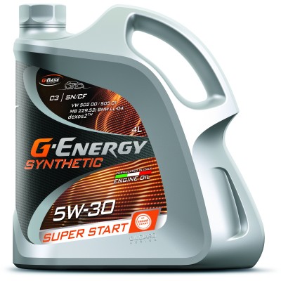 Моторное масло G-Energy Synthetic Super Start 5W-30 4L