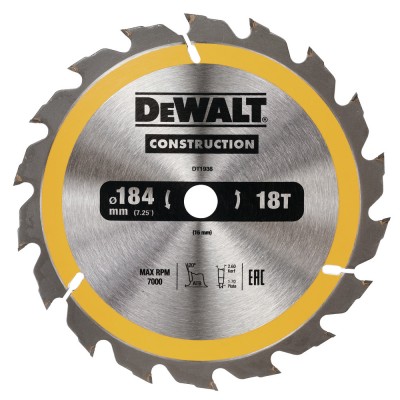 Диск для резки Dewalt DT1938 18T