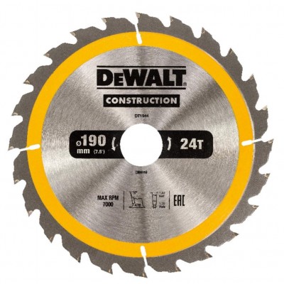 Диск для резки Dewalt DT1944 24T