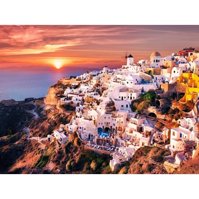 Puzzle Trefl 1000 Sunset over Santorini (10435)