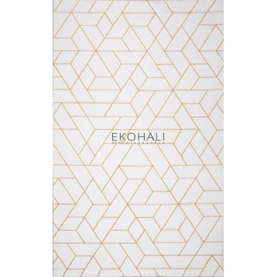 Ковёр Eko Hali Lagom LG 02 White Yellow 1.30x1.90m