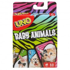 Joc educativ de masa Mattel UNO Baby Animals (FLK78)