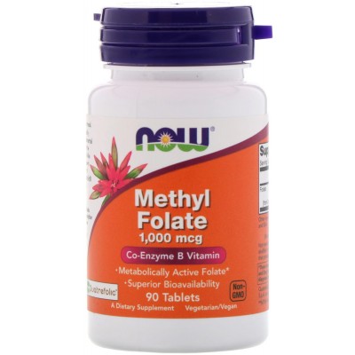 Vitamine NOW Methyl Folate 90tab