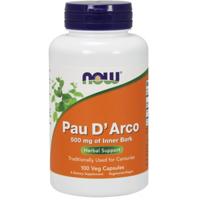 Витамины NOW Pau D' Arco 500mg 100cap