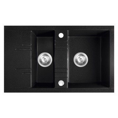 Кухонная мойка Ferro DRGM3/48/79BA 790x480mm Graphite (09699)