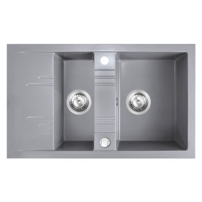 Кухонная мойка Ferro DRGM3/48/79GA 790x480mm Gray (04179)