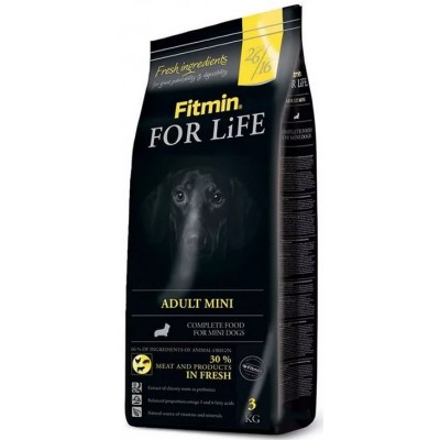 Сухой корм для собак Fitmin For Life Adult Mini 3kg