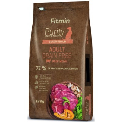 Hrană uscată pentru câini Fitmin Purity GF Adult Beef 12kg