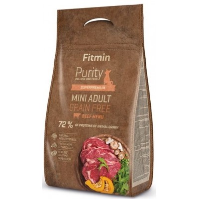 Сухой корм для собак Fitmin Purity GF Adult Mini Beef 4kg