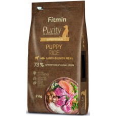 Hrană uscată pentru câini Fitmin Purity Puppy Rice Lamb & Salmon 2kg