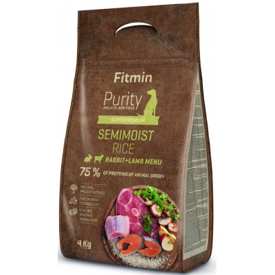 Сухой корм для собак Fitmin Purity Semimoist Rice Rabbit & Lamb 4kg