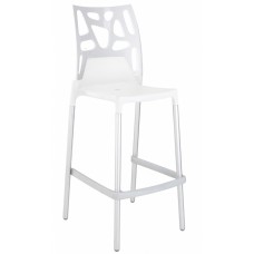 Scaun de bar Papatya Ego-Rock Bar White/White