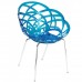 Стул Papatya Flora ML Blue/Chrome